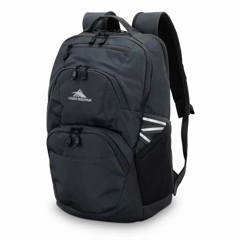 High Sierra Swoop SG Backpack 30L Laptop School Travel Bag 156281-1041 Black New